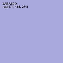 #ABA8DD - Cold Purple Color Image