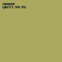 #ABA95F - Olive Green Color Image
