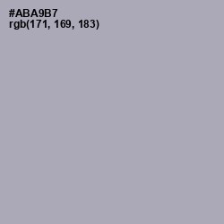 #ABA9B7 - Spun Pearl Color Image