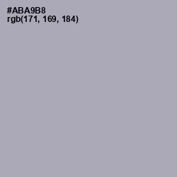 #ABA9B8 - Spun Pearl Color Image