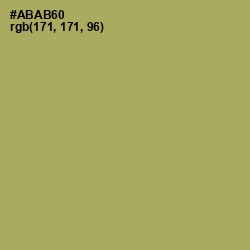 #ABAB60 - Green Smoke Color Image