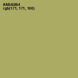 #ABAB64 - Green Smoke Color Image