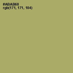 #ABAB68 - Green Smoke Color Image