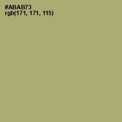 #ABAB73 - Green Smoke Color Image