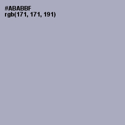 #ABABBF - Spun Pearl Color Image