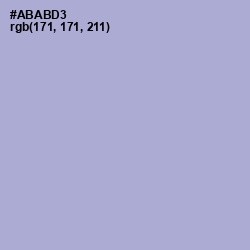 #ABABD3 - Wistful Color Image