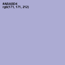 #ABABD4 - Wistful Color Image