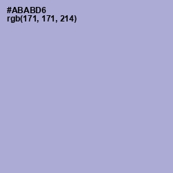 #ABABD6 - Wistful Color Image