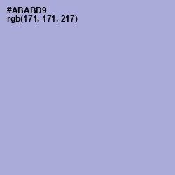 #ABABD9 - Wistful Color Image