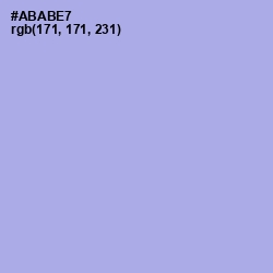 #ABABE7 - Biloba Flower Color Image