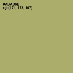 #ABAD6B - Green Smoke Color Image