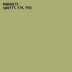 #ABAE73 - Green Smoke Color Image