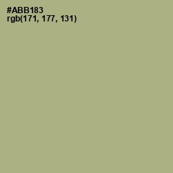 #ABB183 - Swamp Green Color Image