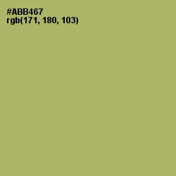 #ABB467 - Green Smoke Color Image