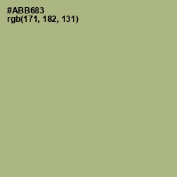 #ABB683 - Swamp Green Color Image