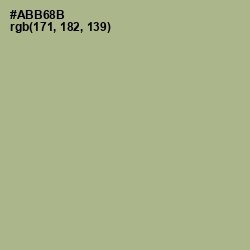 #ABB68B - Swamp Green Color Image