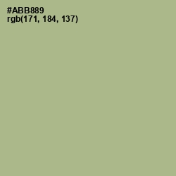 #ABB889 - Swamp Green Color Image