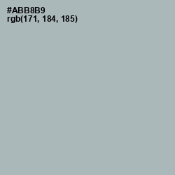 #ABB8B9 - Tower Gray Color Image