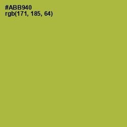 #ABB940 - Olive Green Color Image