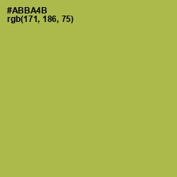 #ABBA4B - Olive Green Color Image