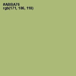 #ABBA76 - Green Smoke Color Image
