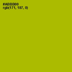 #ABBB00 - Sahara Color Image