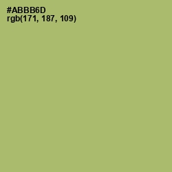 #ABBB6D - Green Smoke Color Image