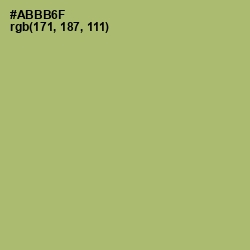 #ABBB6F - Green Smoke Color Image