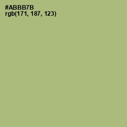 #ABBB7B - Green Smoke Color Image