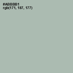 #ABBBB1 - Bombay Color Image