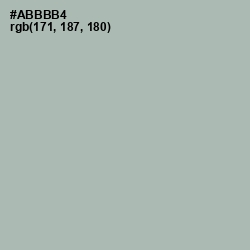 #ABBBB4 - Tower Gray Color Image