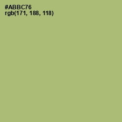 #ABBC76 - Green Smoke Color Image