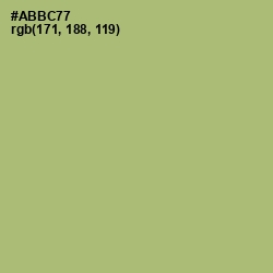 #ABBC77 - Green Smoke Color Image