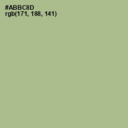 #ABBC8D - Swamp Green Color Image