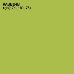 #ABBD4B - Olive Green Color Image