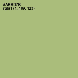 #ABBD7B - Green Smoke Color Image