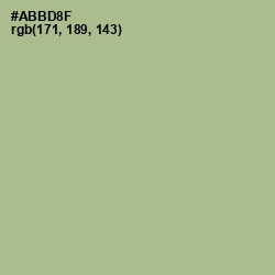 #ABBD8F - Swamp Green Color Image