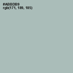 #ABBDB9 - Tower Gray Color Image