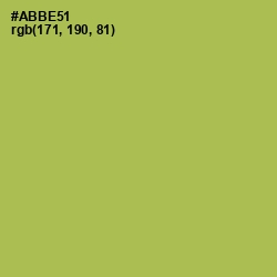 #ABBE51 - Olive Green Color Image