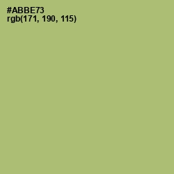 #ABBE73 - Green Smoke Color Image