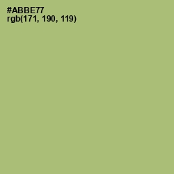 #ABBE77 - Green Smoke Color Image