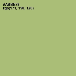 #ABBE78 - Green Smoke Color Image