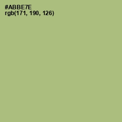 #ABBE7E - Green Smoke Color Image