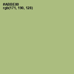 #ABBE80 - Swamp Green Color Image