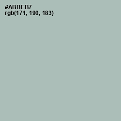 #ABBEB7 - Tower Gray Color Image