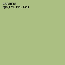 #ABBF83 - Swamp Green Color Image
