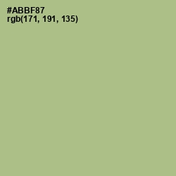 #ABBF87 - Swamp Green Color Image