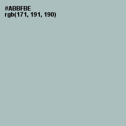 #ABBFBE - Tower Gray Color Image