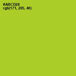 #ABCD28 - Key Lime Pie Color Image