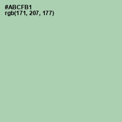 #ABCFB1 - Spring Rain Color Image